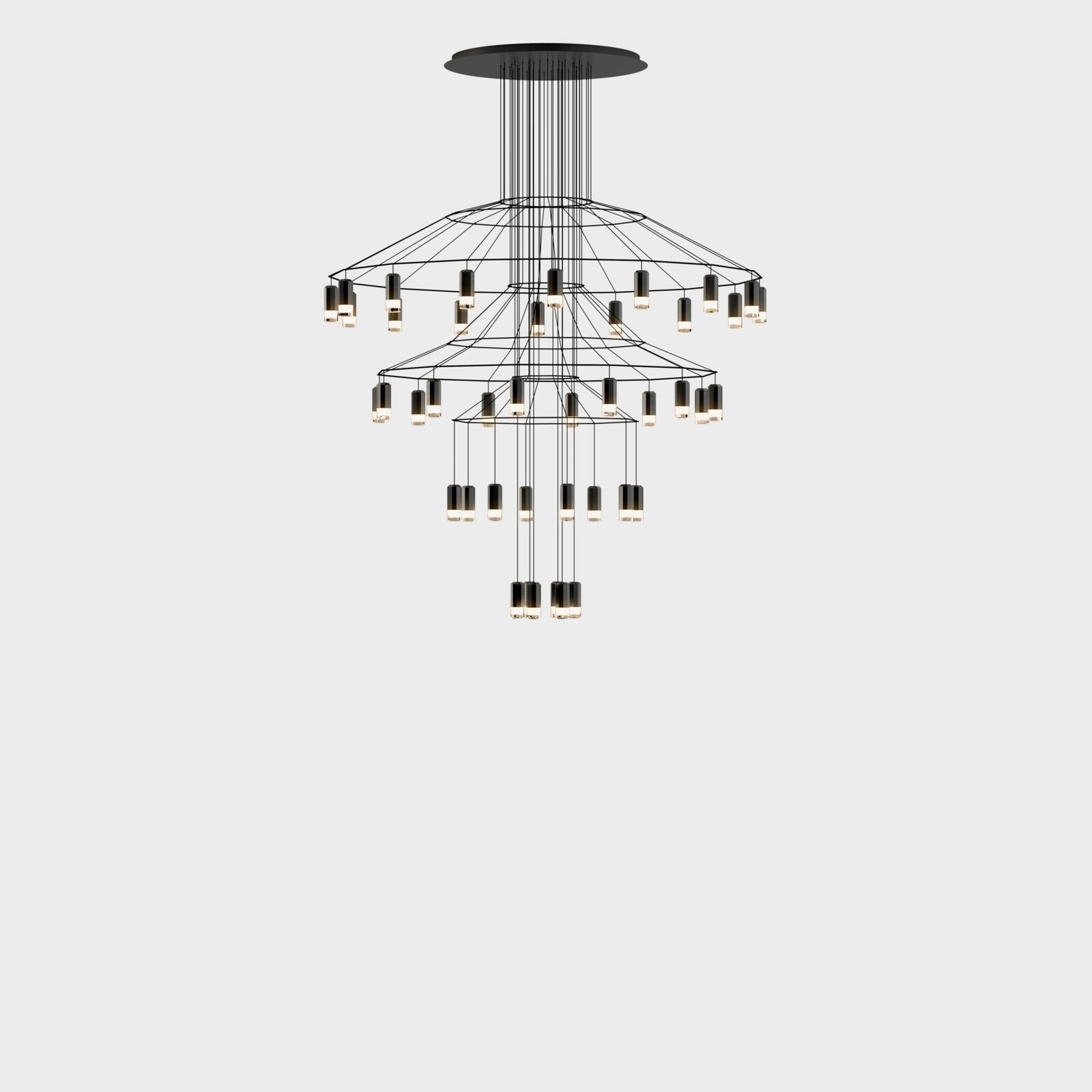Wireflow Chandelier 0377 Pendelleuchte – silueta · Oberfläche 04