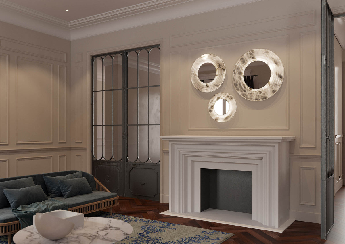 United Alabaster Mirror Wandleuchte – Ansicht 1