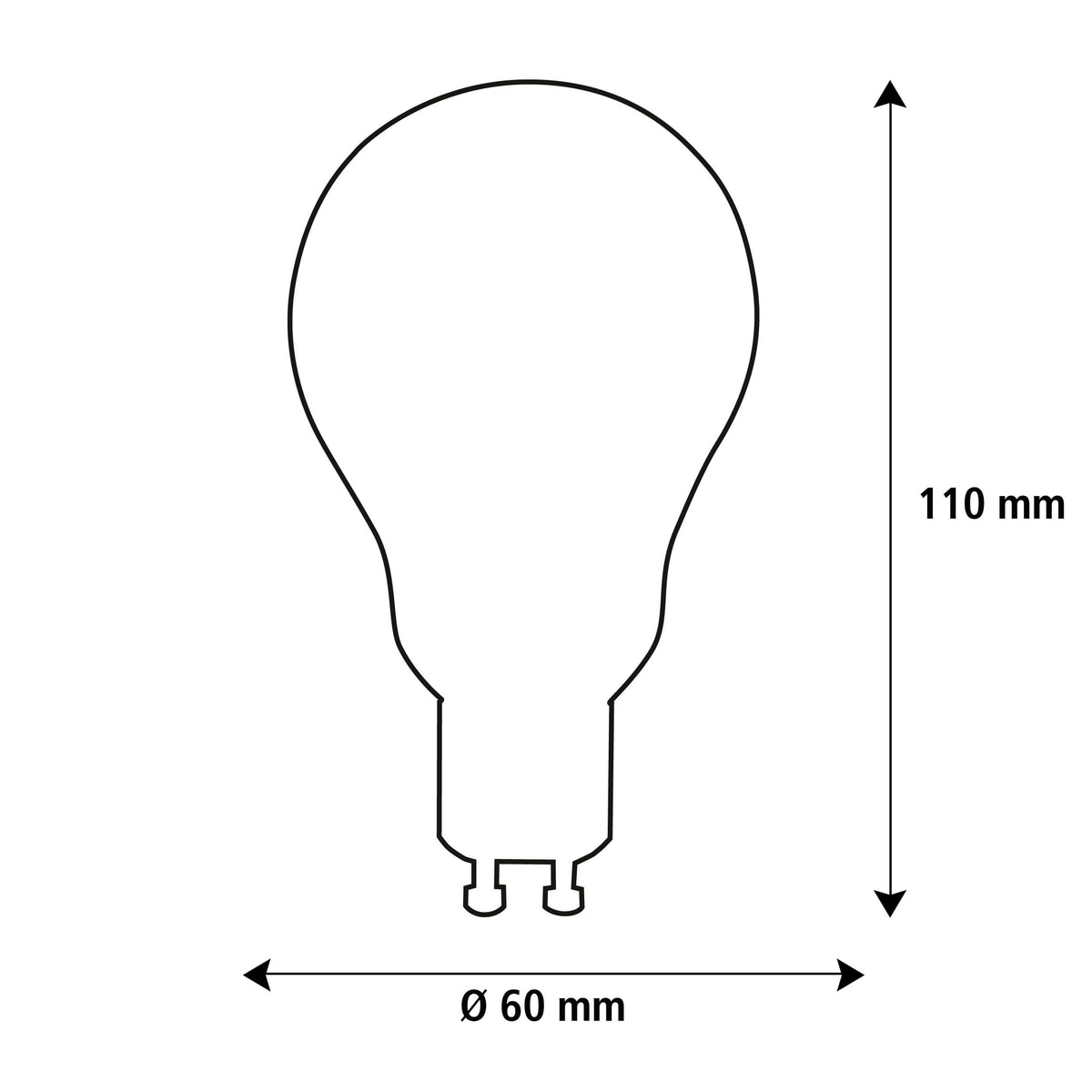 SEGULA LED Glühlampe GU10 klar – GU10, 6,5 W, 2.700 K, dimmbar – Produktansicht 2