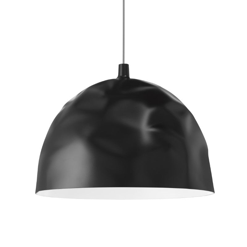 Foscarini Bump Pendelleuchte – Opal/Schwarz