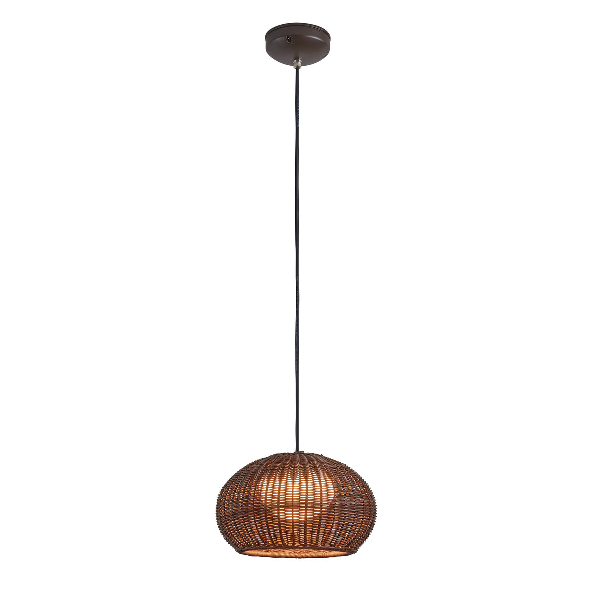 Bover Garota S/01 Außen-Pendelleuchte – Graphitbraun, Schirm Braun