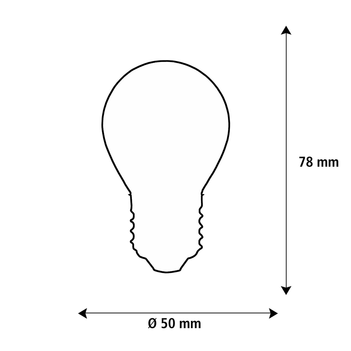 SEGULA LED Golfball Elegant klar – E27, 3 W, 2.200 K, dimmbar – Produktansicht 3