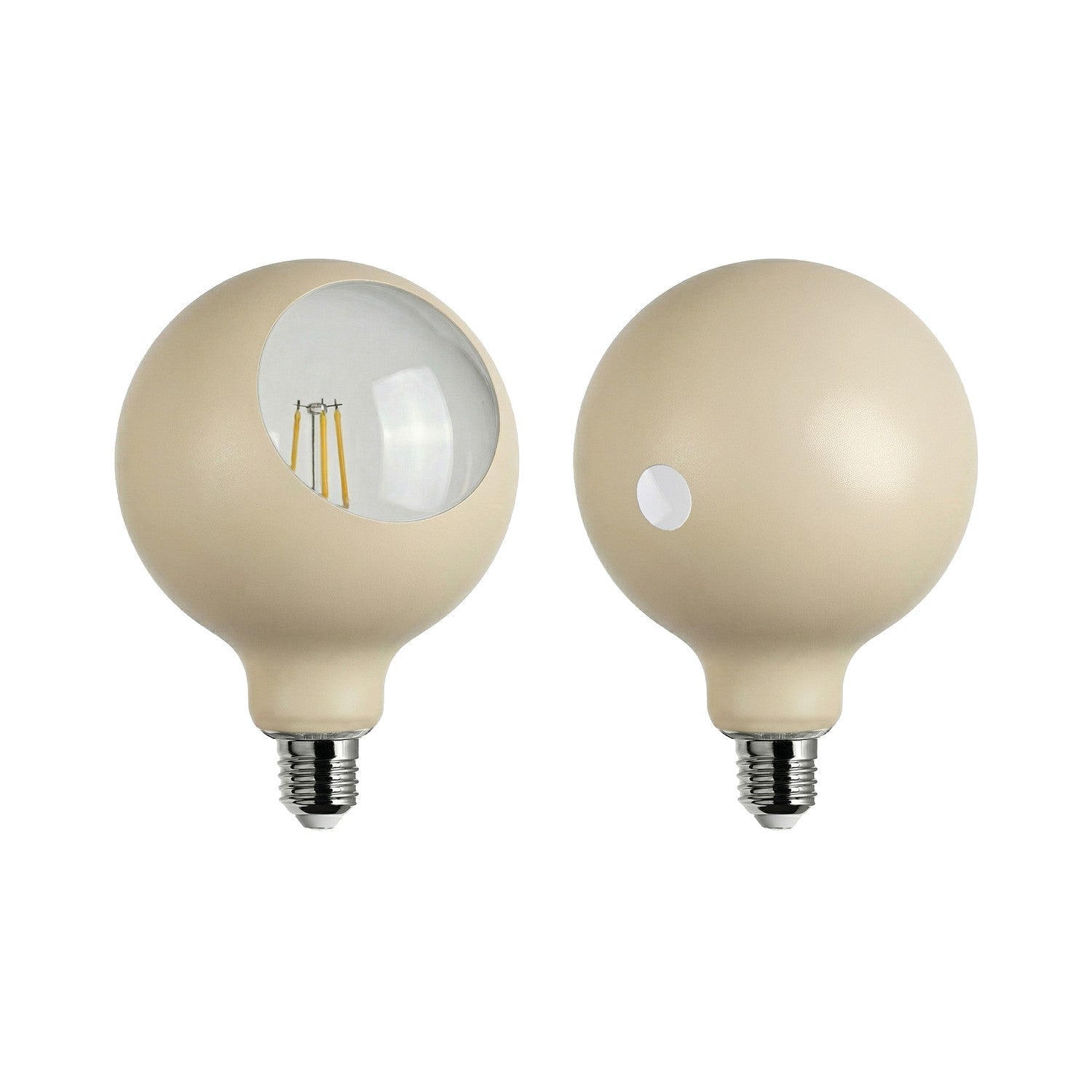 Glühbirne LED Camo G125 4,8W 806Lm E27 2700K dimmbar - Creme – Produktansicht 1