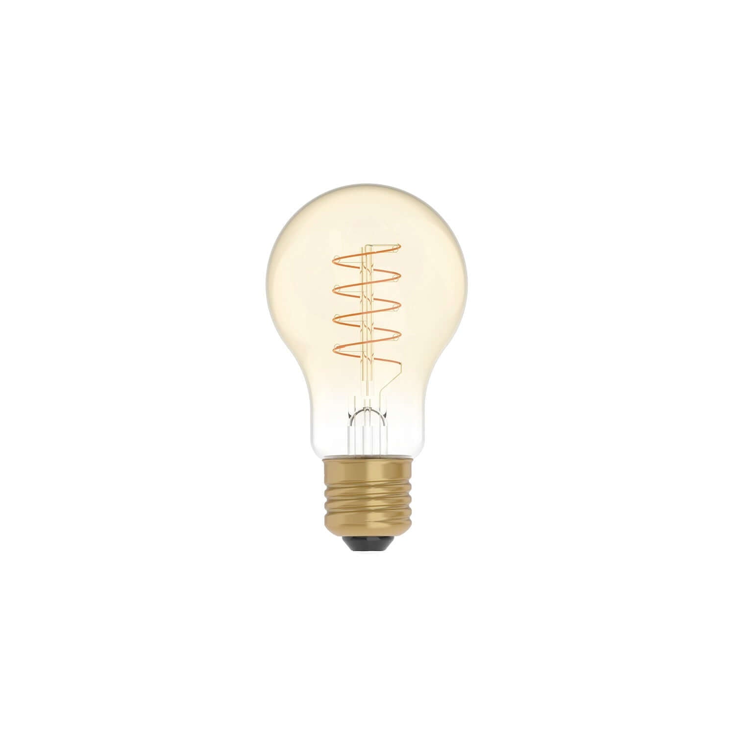 LED-Lampe Gold Carbon Line Spiralfaden Birnenform A60 4W 250Lm E27 1800K dimmbar – C03 – Hauptbild
