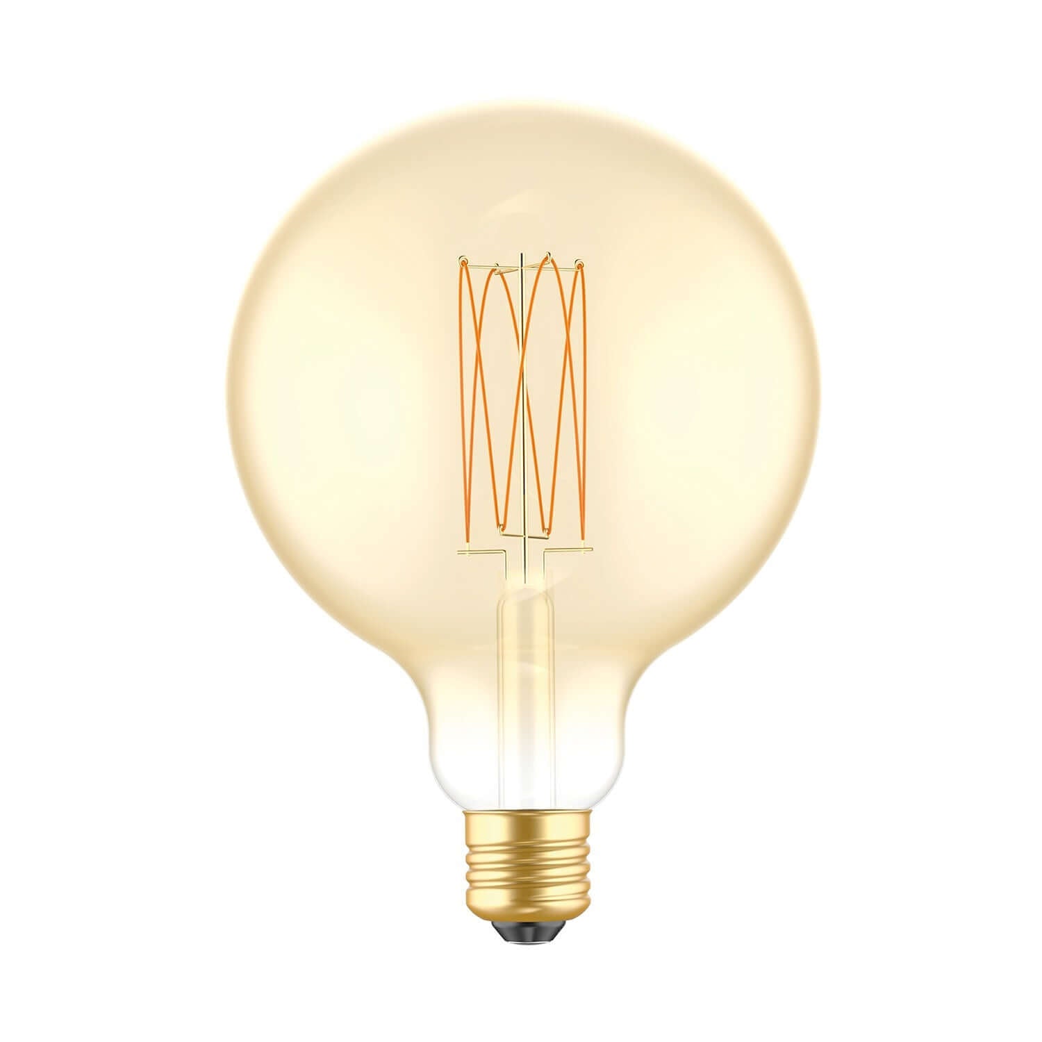 LED-Lampe Gold Carbon Line Vertikalfaden Globo G125 7W 640Lm E27 2700K Dimmbar – C56 – Hauptbild