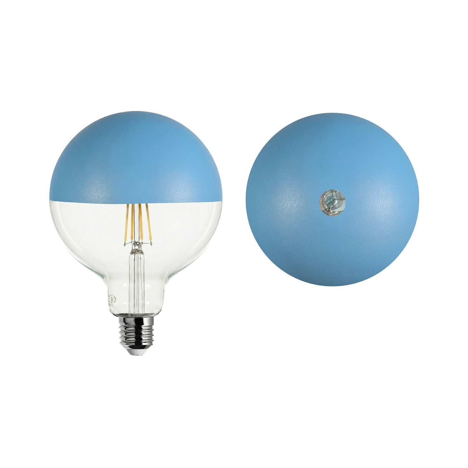 LED-Glühbirne Maria G125 4,8W 806Lm E27 2700K Dimmbar – Blau – Produktansicht 1