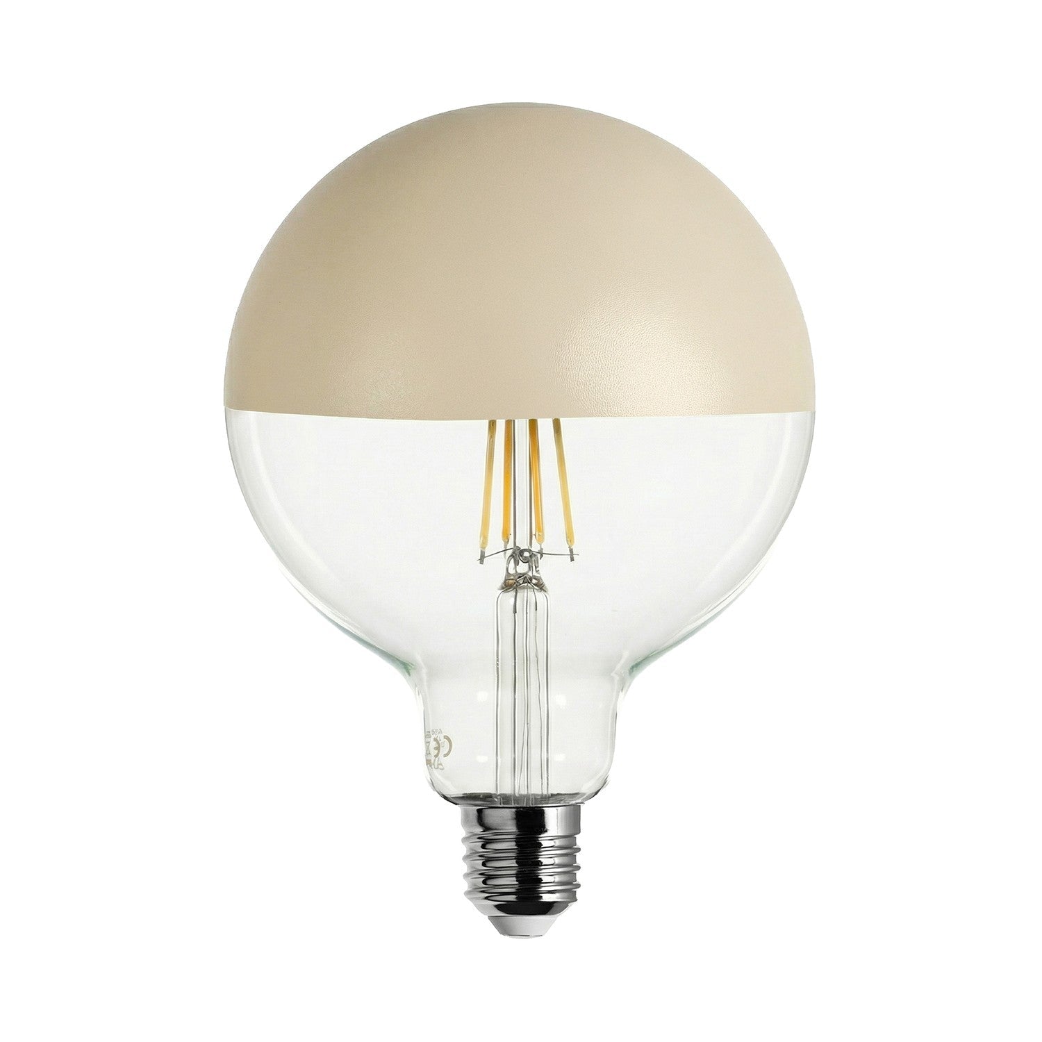 LED-Glühbirne Maria G125 4,8W 806Lm E27 2700K dimmbar – Creme – Hauptbild