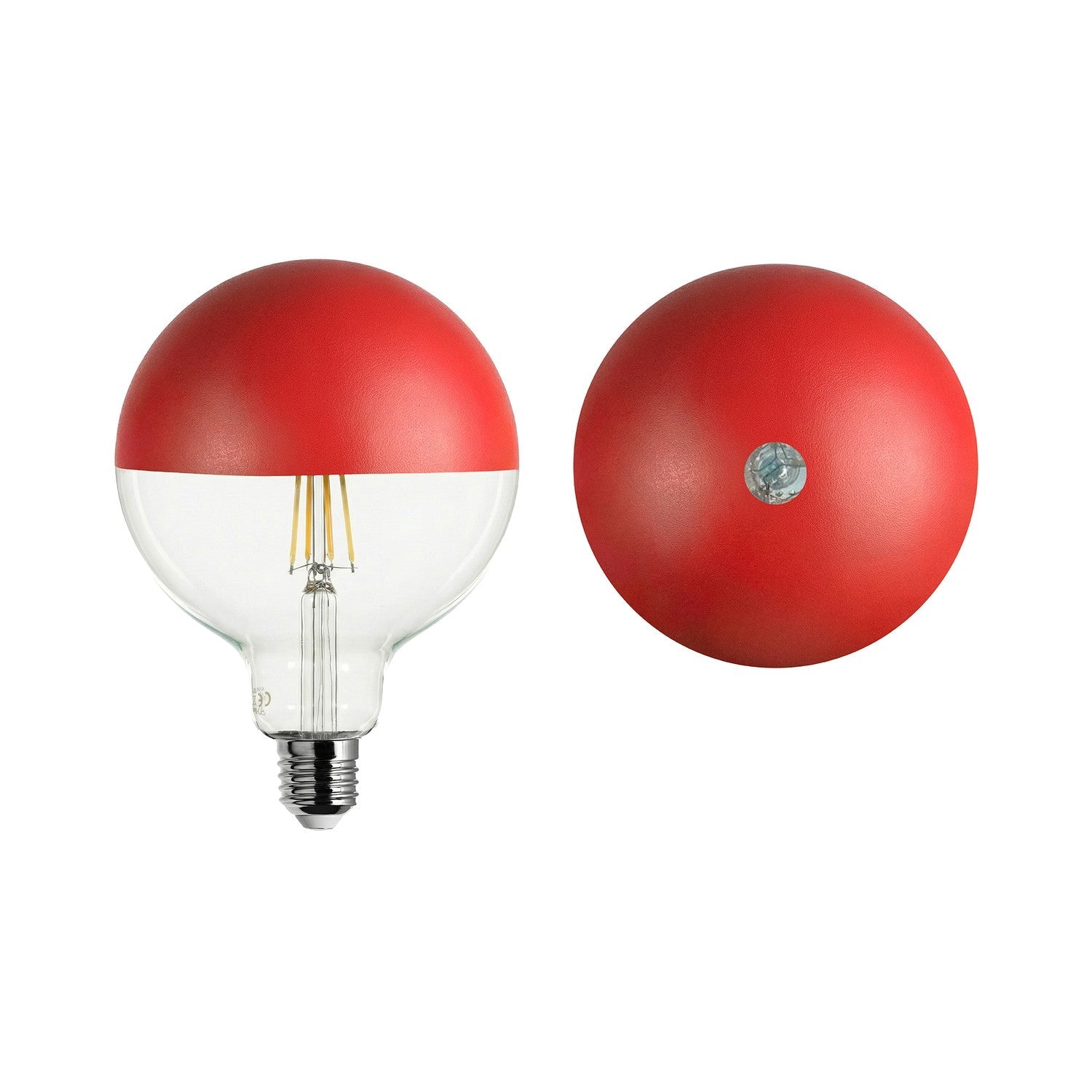 Glühbirne LED Maria G125 4,8W 806 lm E27 2700K dimmbar - Rot – Produktansicht 1
