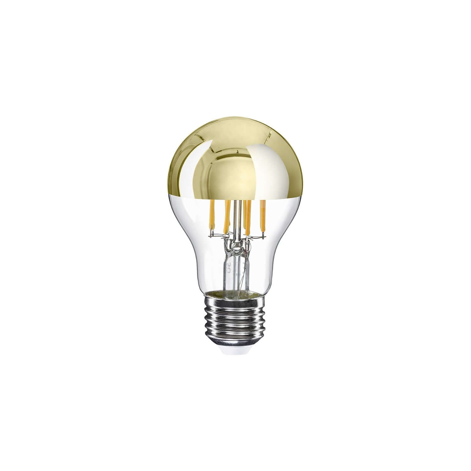 LED-Glühbirne Halb-Kugel Gold Tropfen A60 7W 650Lm E27 2700K dimmbar - A12 – Hauptbild