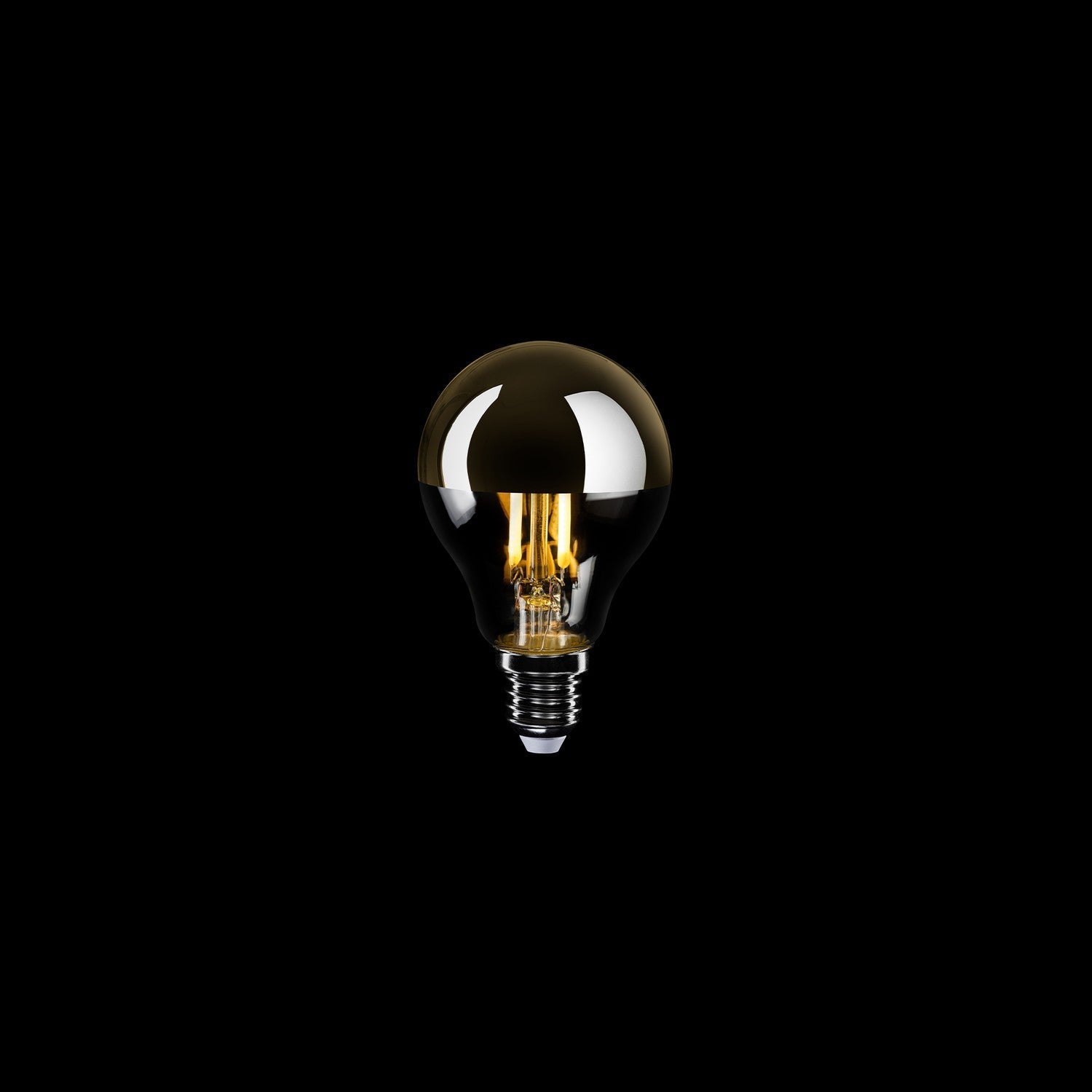 Glühbirne LED Halbkugel Gold Mini-Globe G45 4,8W 380Lm E14 2700K Dimmbar - A11 – Produktansicht 1
