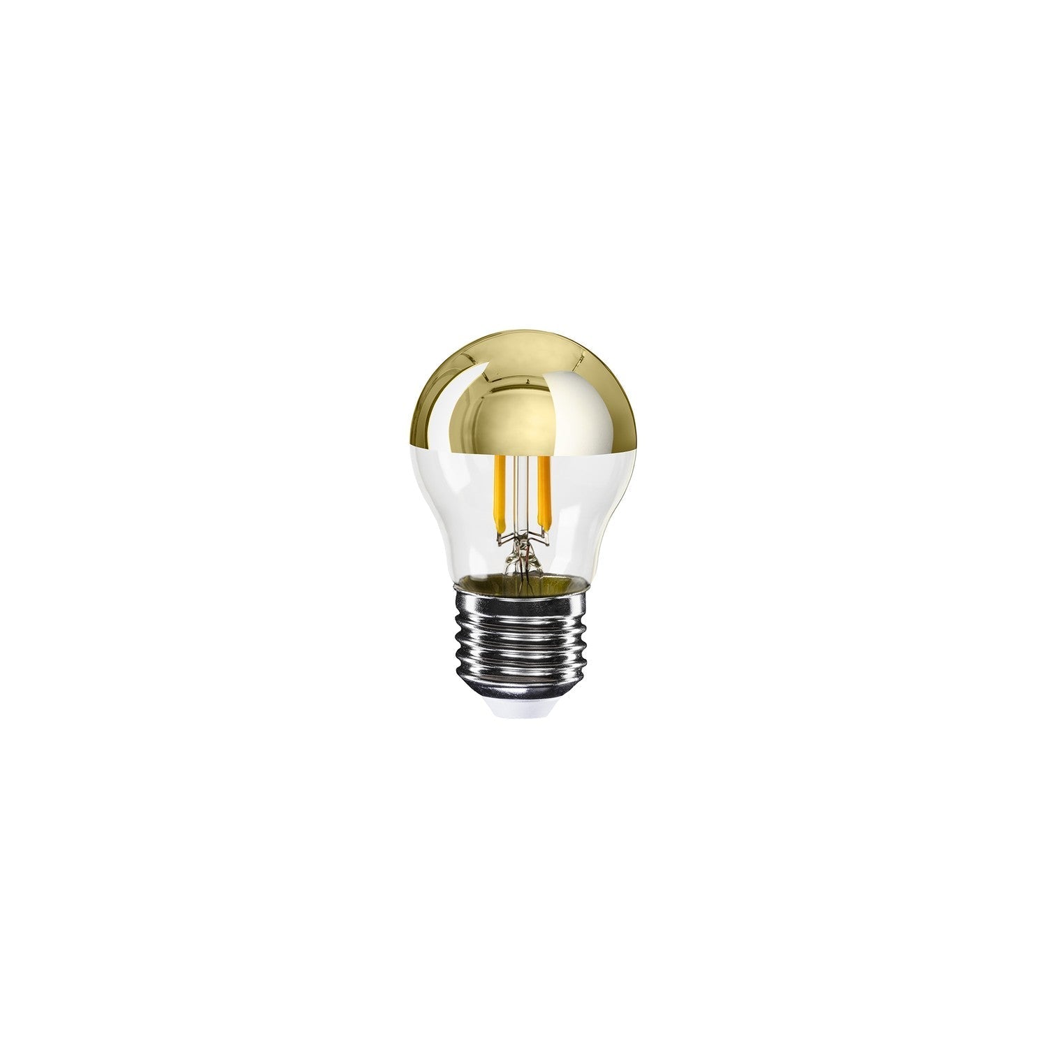 Glühbirne LED Halbkugel Gold Mini-Globe G45 4,8W 380Lm E27 2700K Dimmbar - A13 – Hauptbild