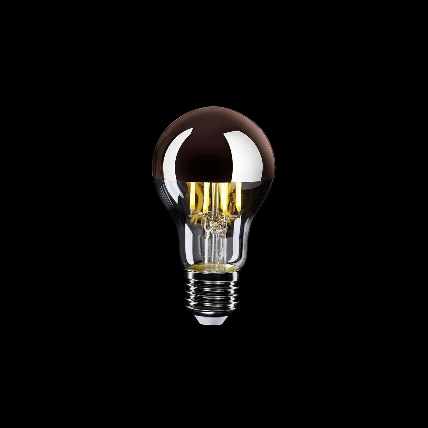 LED-Lampe Halbkugel Kupfer Tropfen A60 7W 650Lm E27 2700K dimmbar – A22 – Produktansicht 1