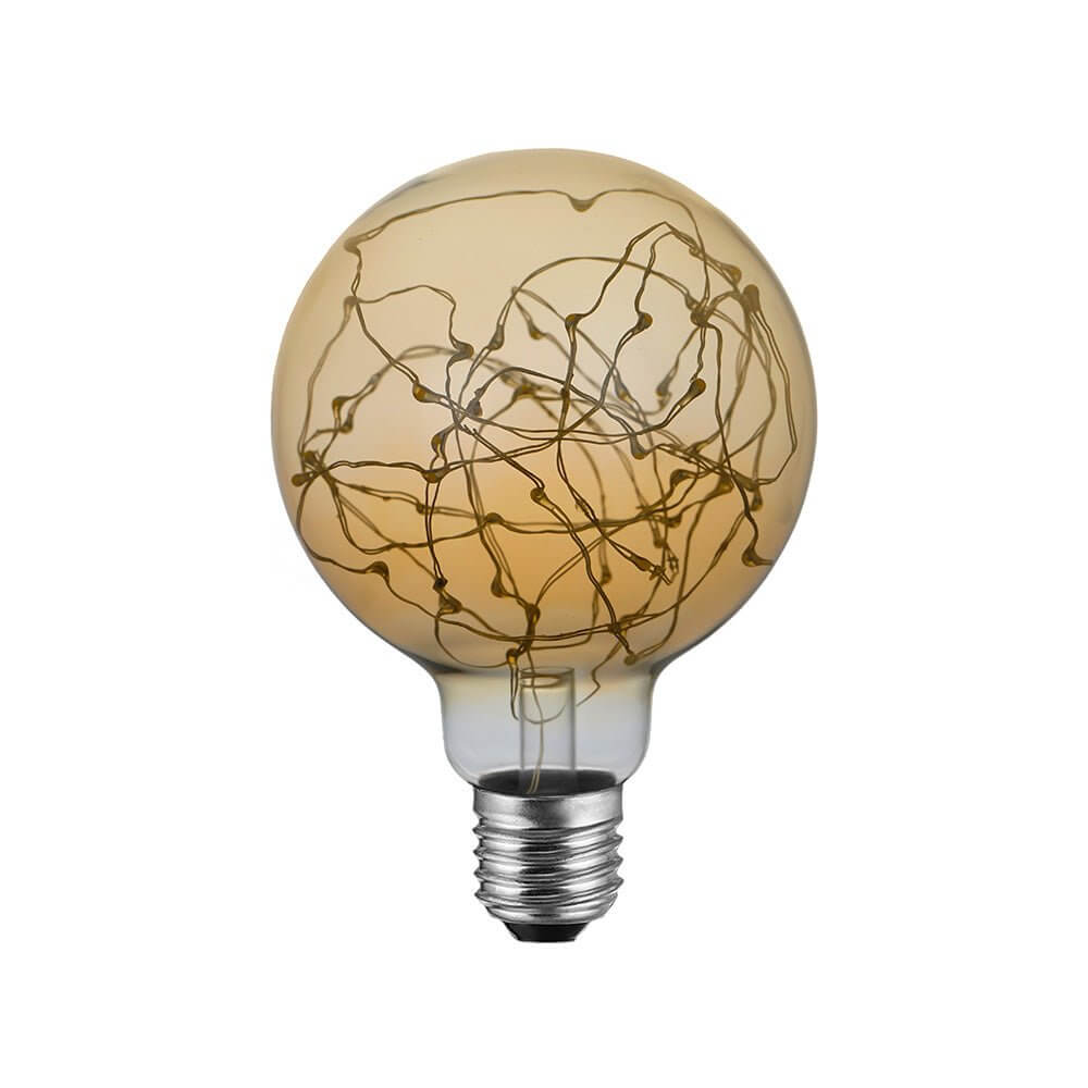 LED-Glühbirne Milleluci Gold Globe G95 2W 40Lm E27 2000K – Hauptbild