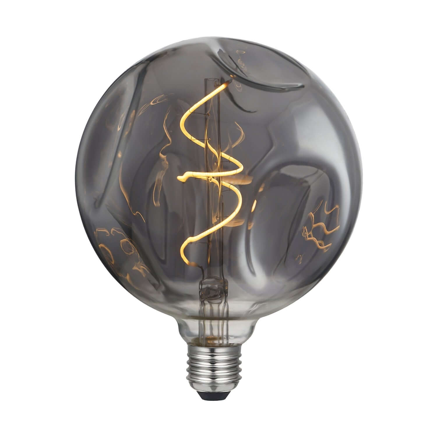 LED-Birne Smoky Bumped Globe G140 Spiralfilament 5W 150Lm E27 2000K Dimmbarkeit – Produktansicht 1