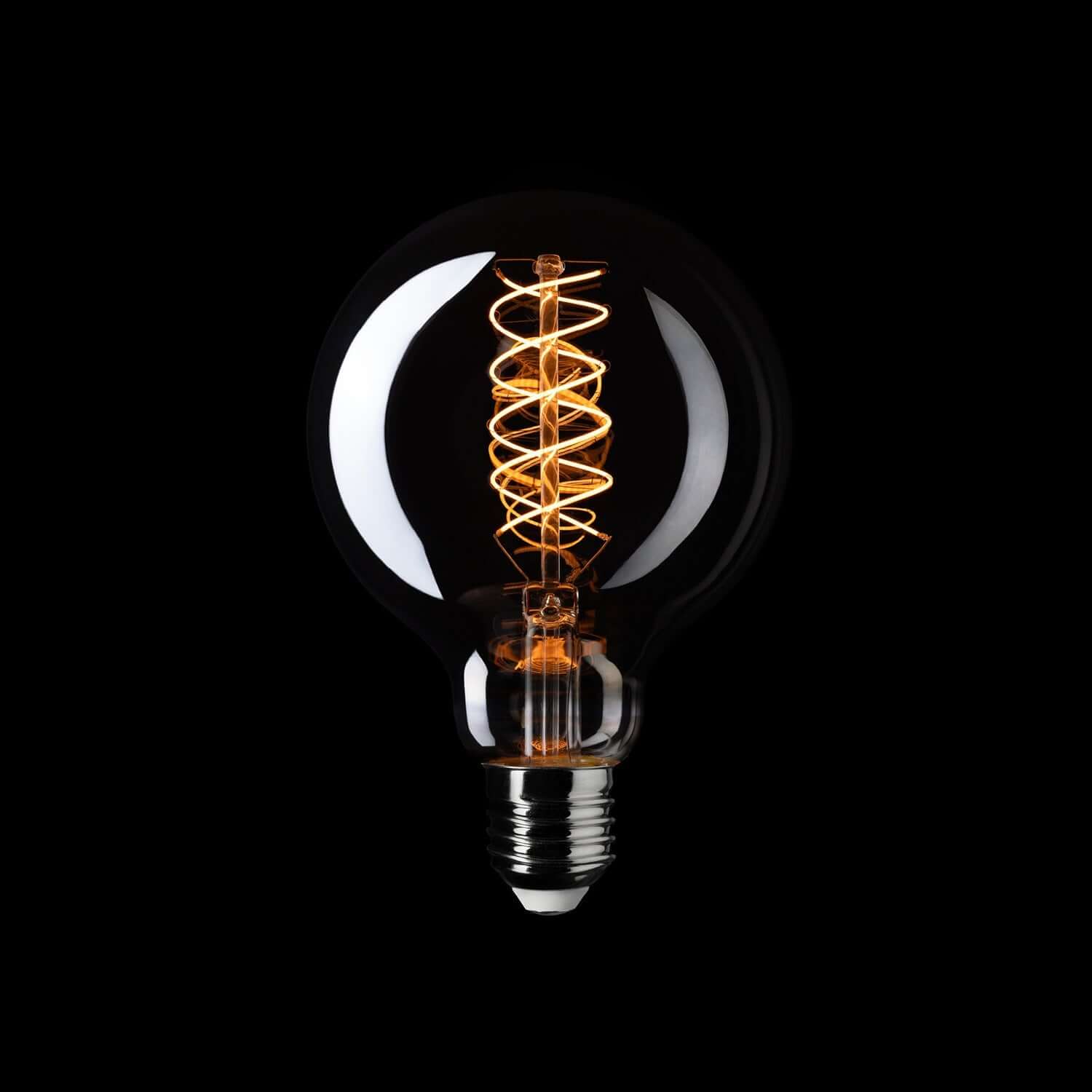 LED-Lampe Smoky Globe G95 4,8W 250Lm E27 1800K dimmbar – D03 – Produktansicht 1