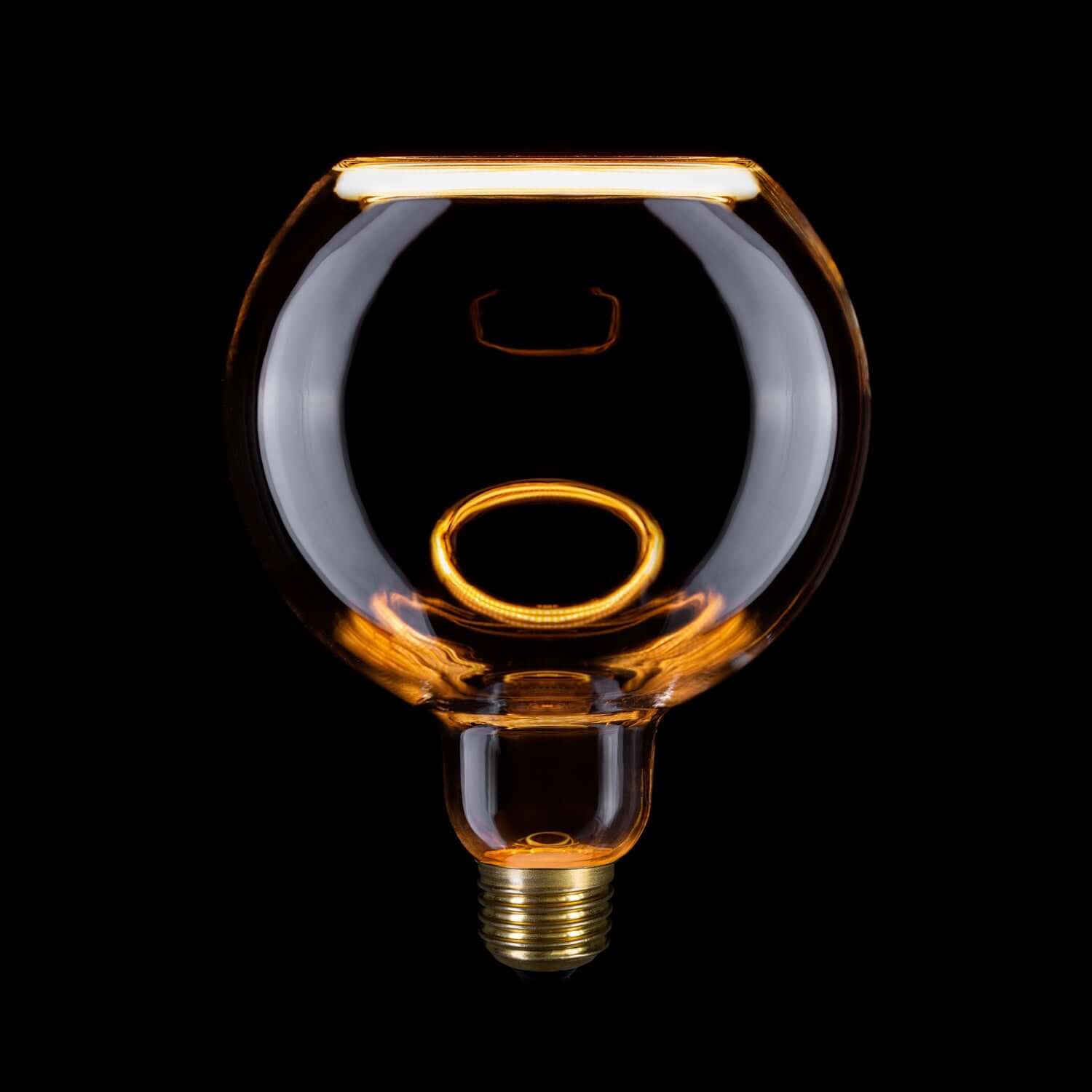 LED-Leuchtmittel Ghost Line Transparent, CRI 90, G125, 4,5W, 300 Lm, E27, 2200K, dimmbar – G05 – Produktansicht 1