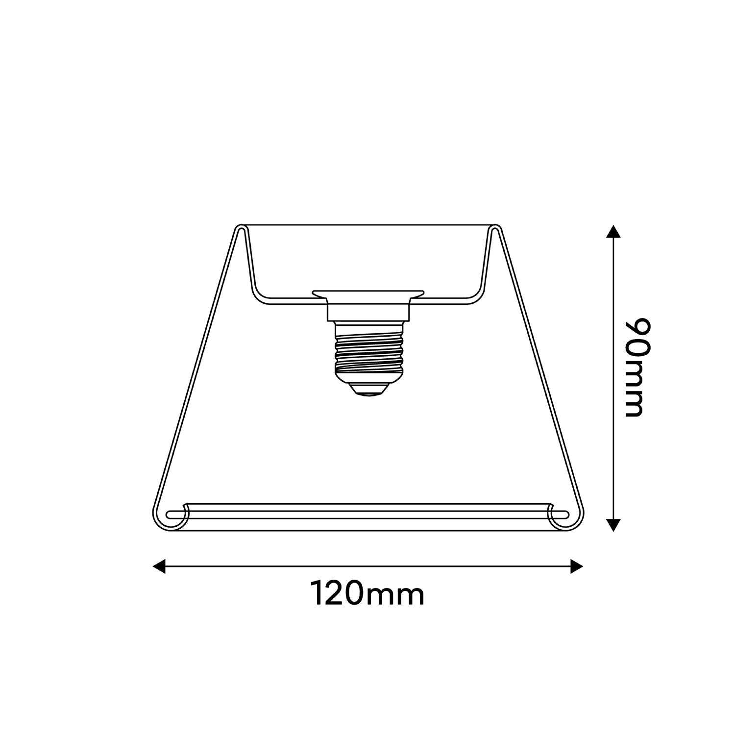 Transparente LED-Lampe Ghost Line CRI 90 Mini Cone 6W 500 lm E27 2200K dimmbar – G07 – Produktansicht 4