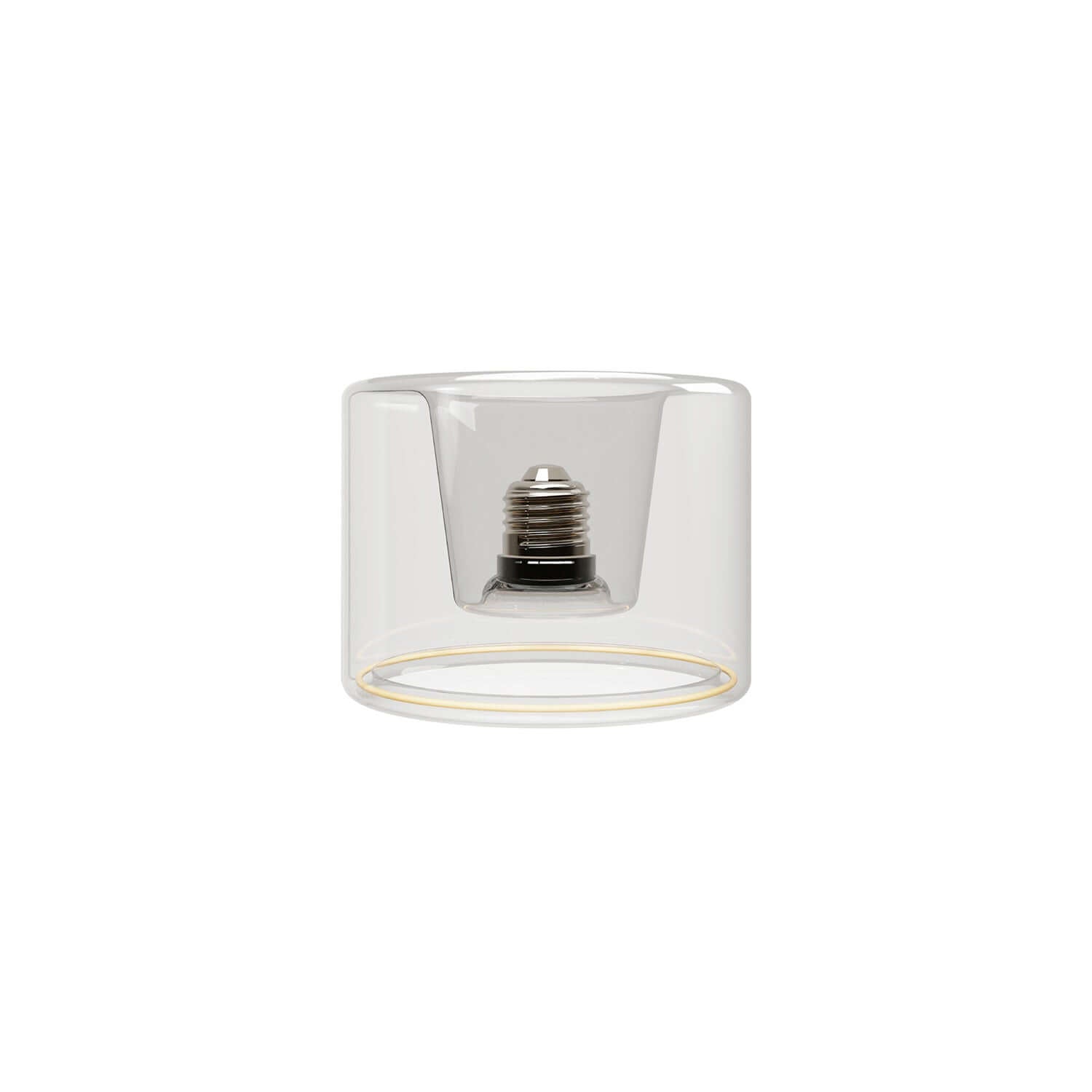 LED-Lampe Transparent Ghost Line Recessed Donut 120×90 6W 500Lm E27 2200K Dimmerbar – G03 – Hauptbild