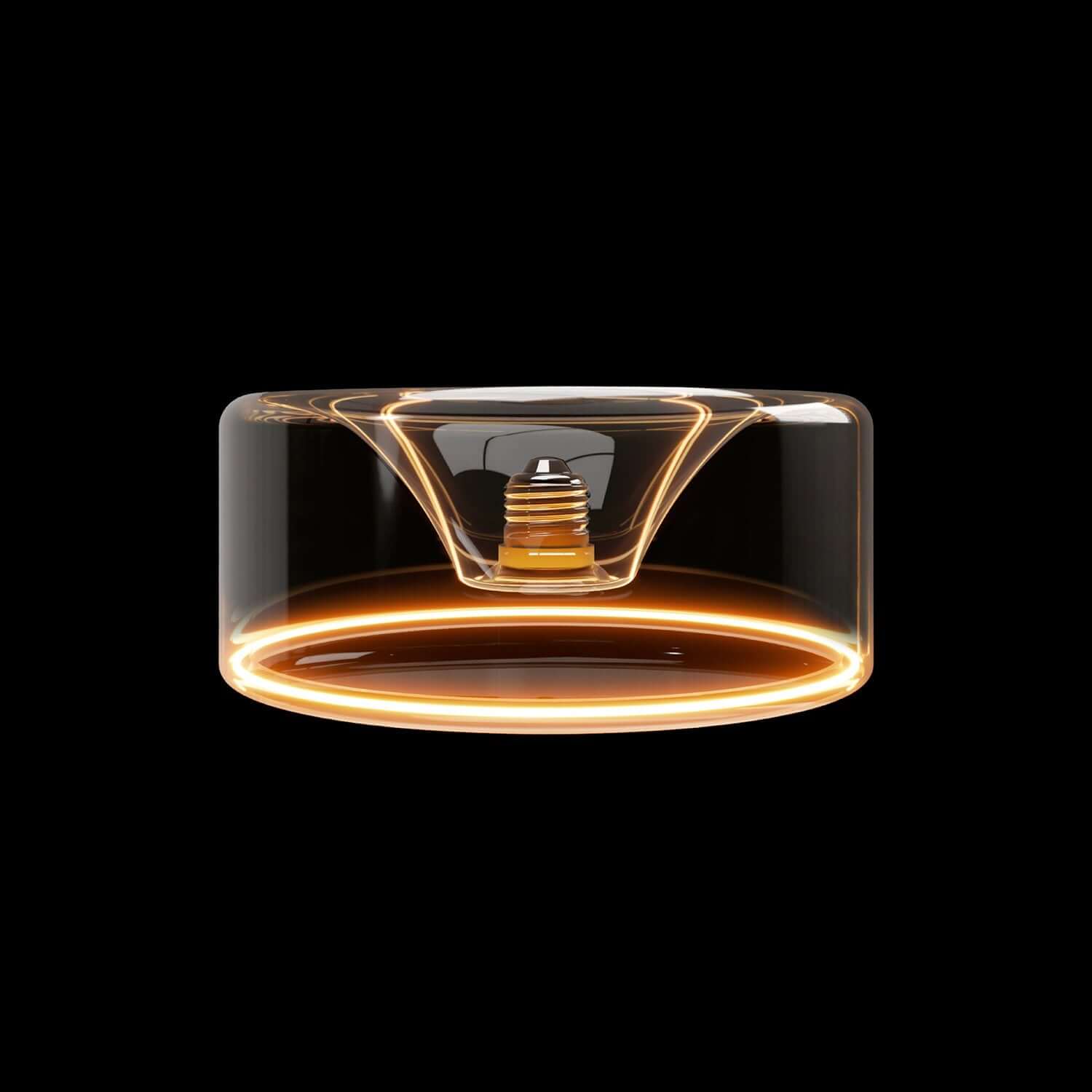 LED-Lampe Transparent Ghost Line Recessed Donut 195x83 6W 500Lm E27 2200K Dimmbarkeit – G02 – Produktansicht 1