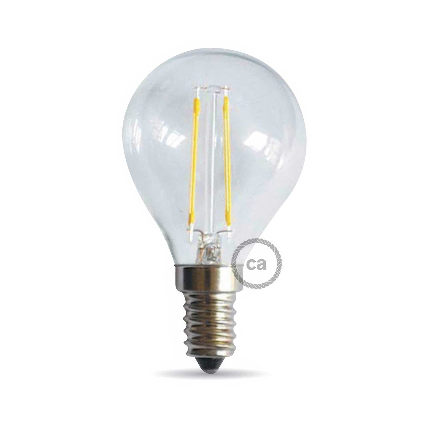 Glühbirne LED Transparent Globo 4,5W 470Lm E14 2700K Dimmbar – Hauptbild