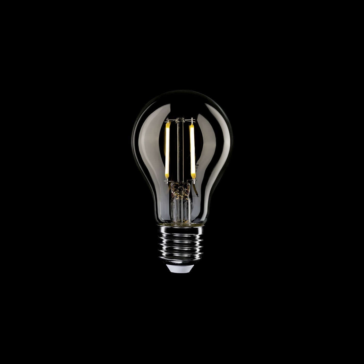 LED-Glühbirne Transparent Tropfen A60 4W 470Lm E27 2700K – E02 – Produktansicht 1