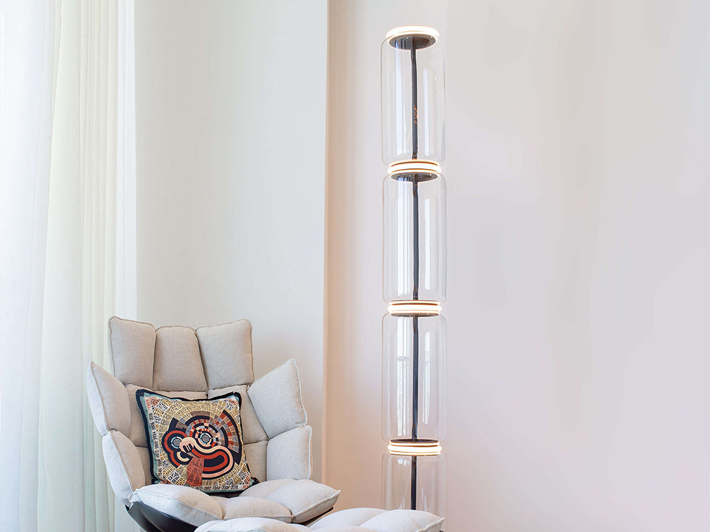 Flos Noctambule Floor 3 Low Cylinder Small Base Stehleuchte – Ansicht 4