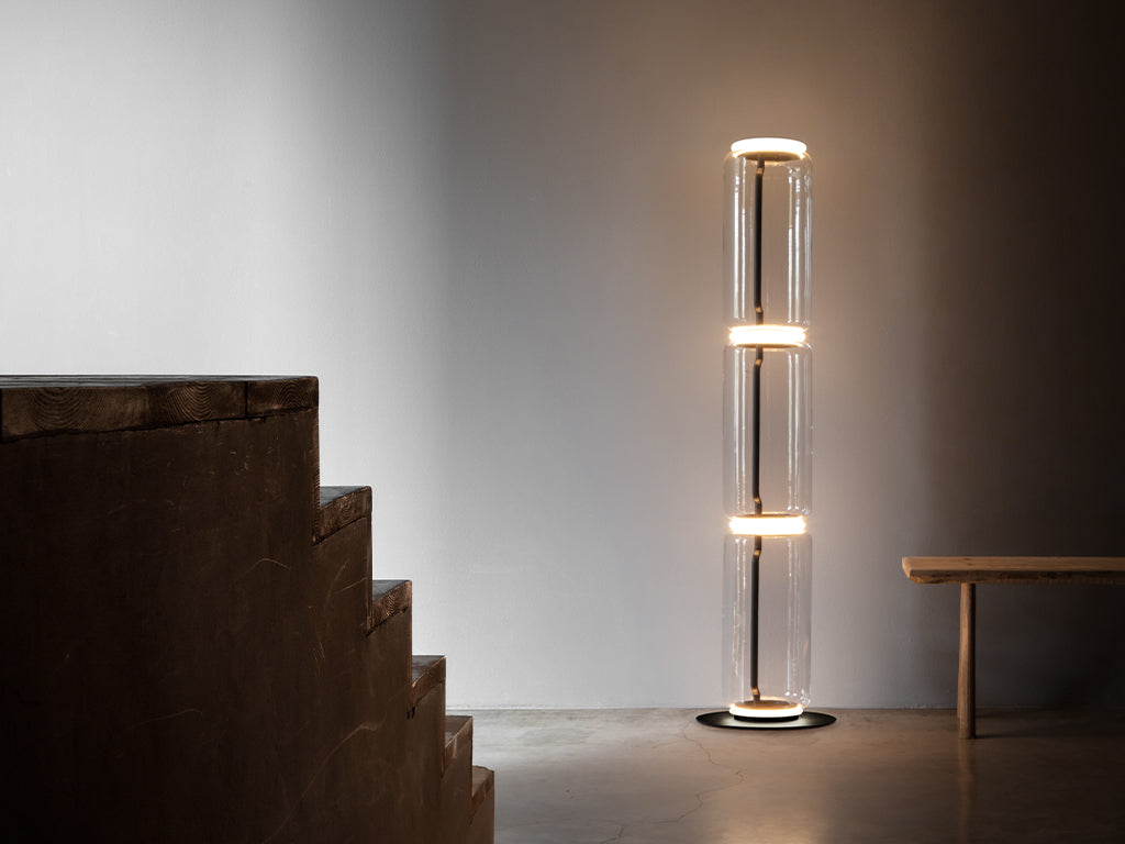 Flos Noctambule Floor 4 High Cylinder Big Base Stehleuchte – Ansicht 4