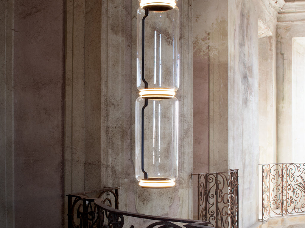 Flos Noctambule Suspension 3 High Cylinder Pendelleuchte – Ansicht 3