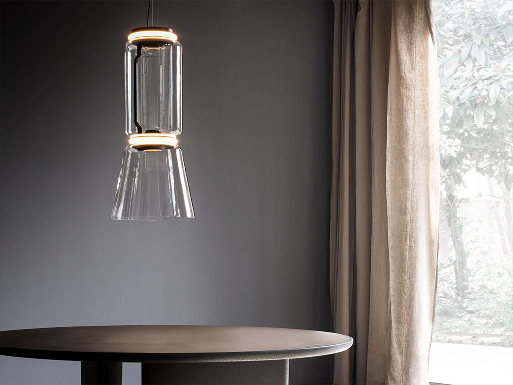 Flos Noctambule Suspension 4 Low Cylinder Cone Pendelleuchte – Ansicht 2