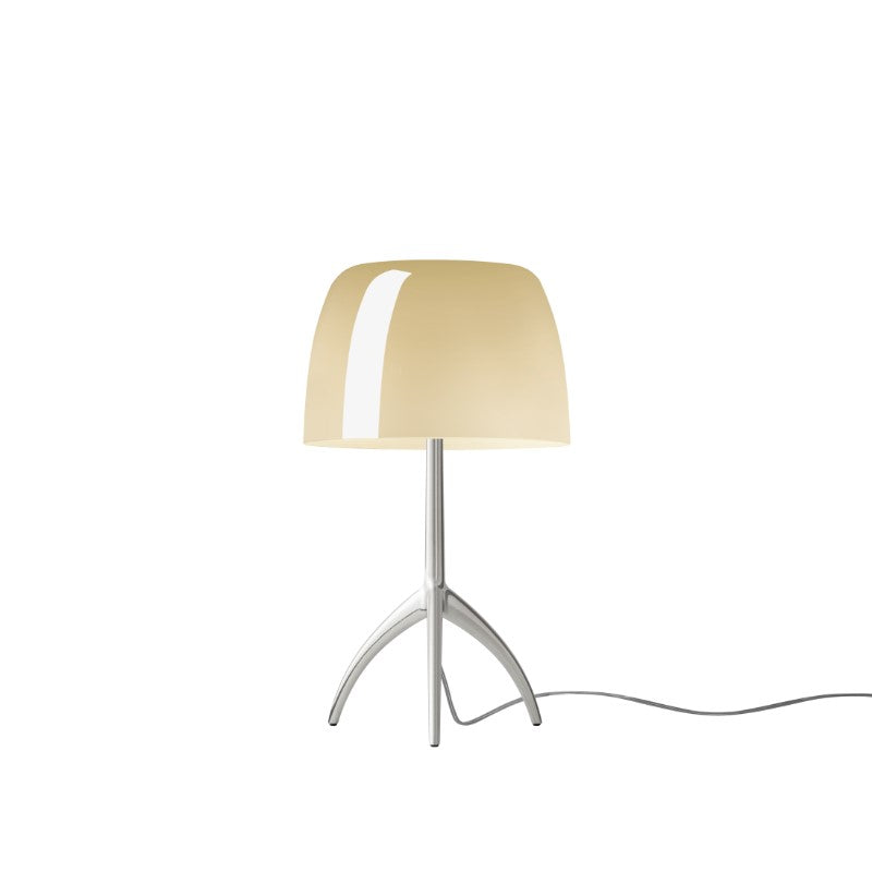 Foscarini Lumiere Tischleuchte – Piccola, Aluminium/Warmweiß, Standard