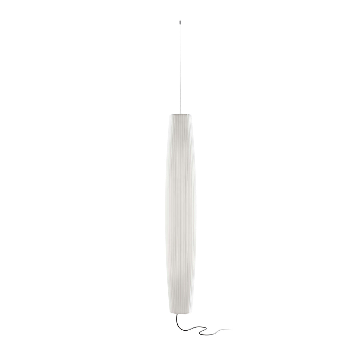 Bover Maxi S/01 Außen-Pendelleuchte – Schirm Bottom Installation Weiß Polyethylen, Whith Plug, LED