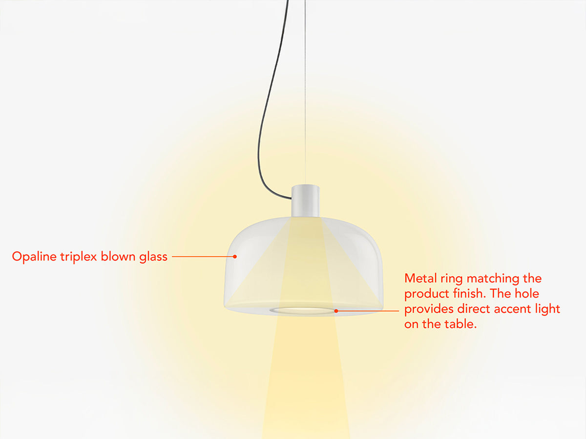 Flos Bellhop Glass S1 Pendelleuchte