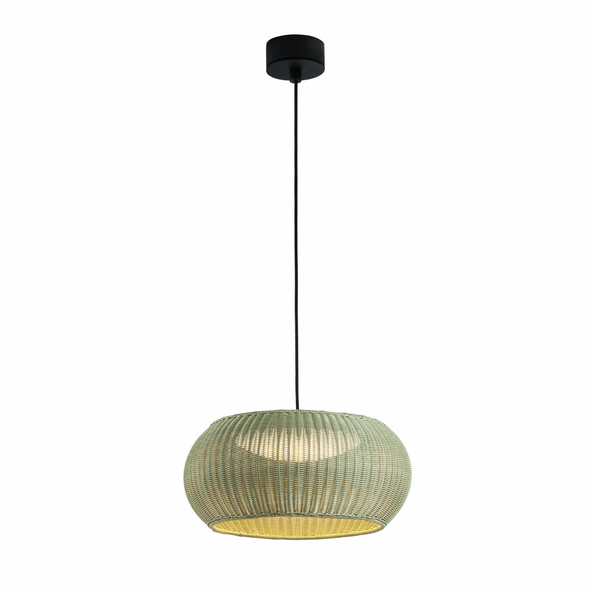 Bover Perris S/47 Außen-Pendelleuchte – Braun, Beige Kunstfaser
