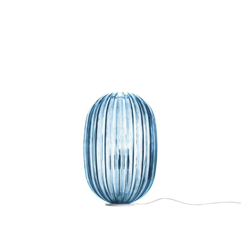 Foscarini Plass Tischleuchte – Hellblau, Dimmer