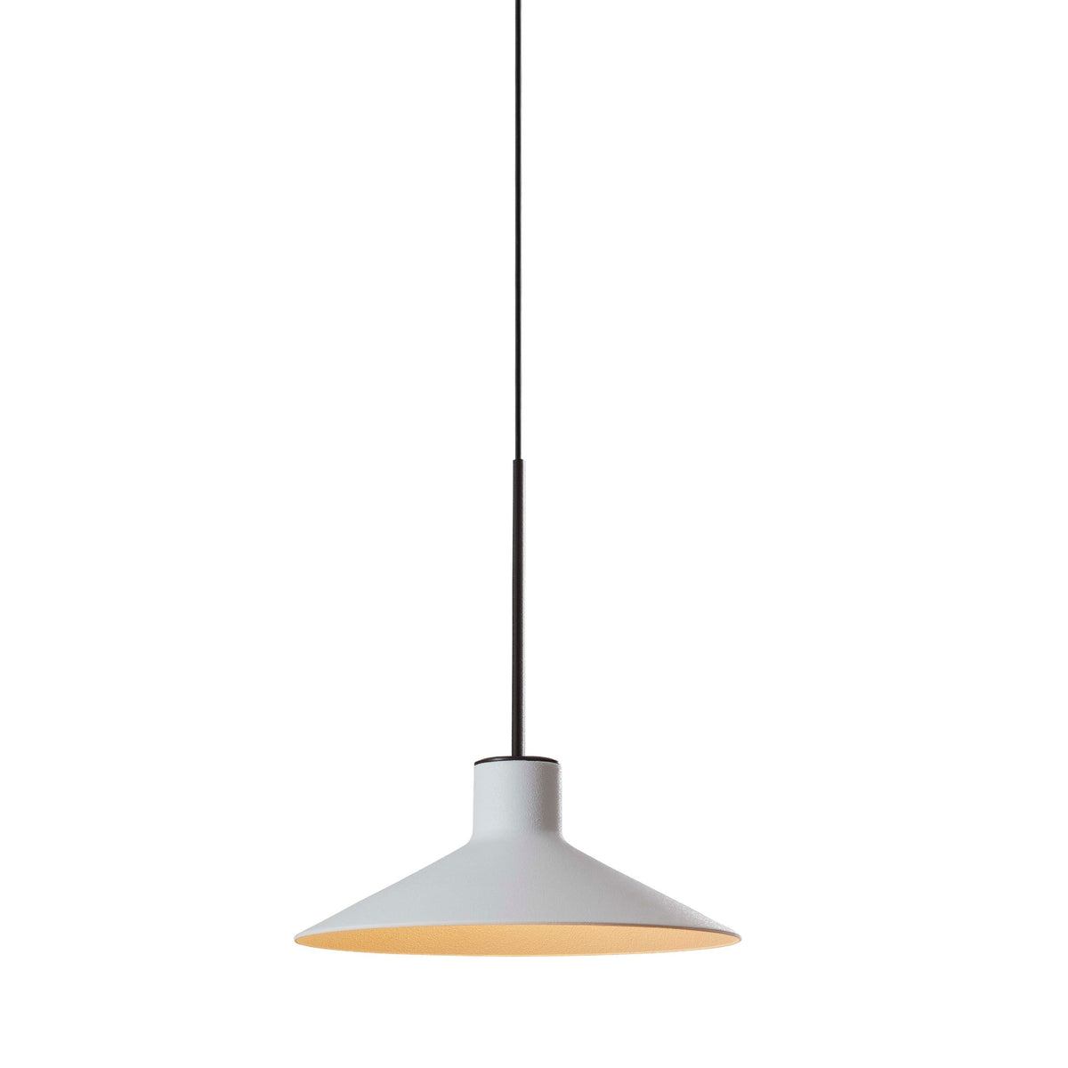 Bover Platet S/20 Pendelleuchte – Ebenholzschwarz-Kieselgrau, dimmbar (Triac), Einbau