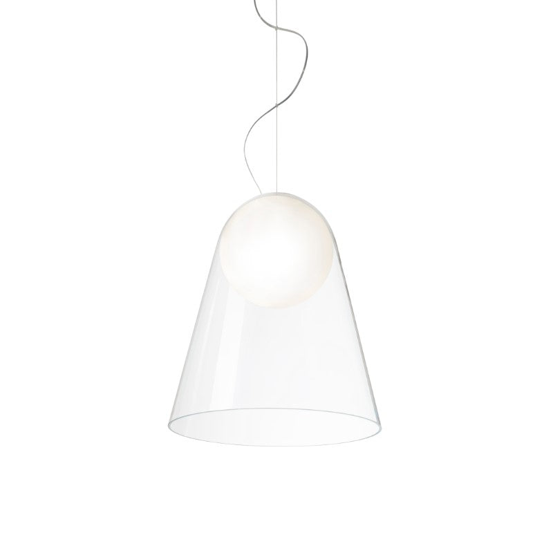 Foscarini Satellight Pendelleuchte – Weiß/Transparent
