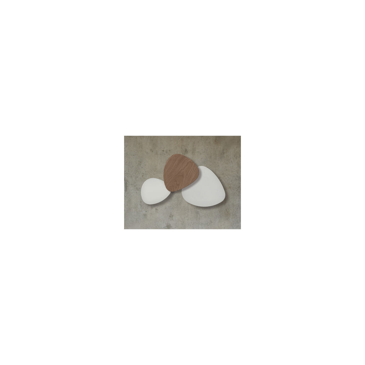 Bover Tria Set 3 Wandleuchte – Natur Eiche