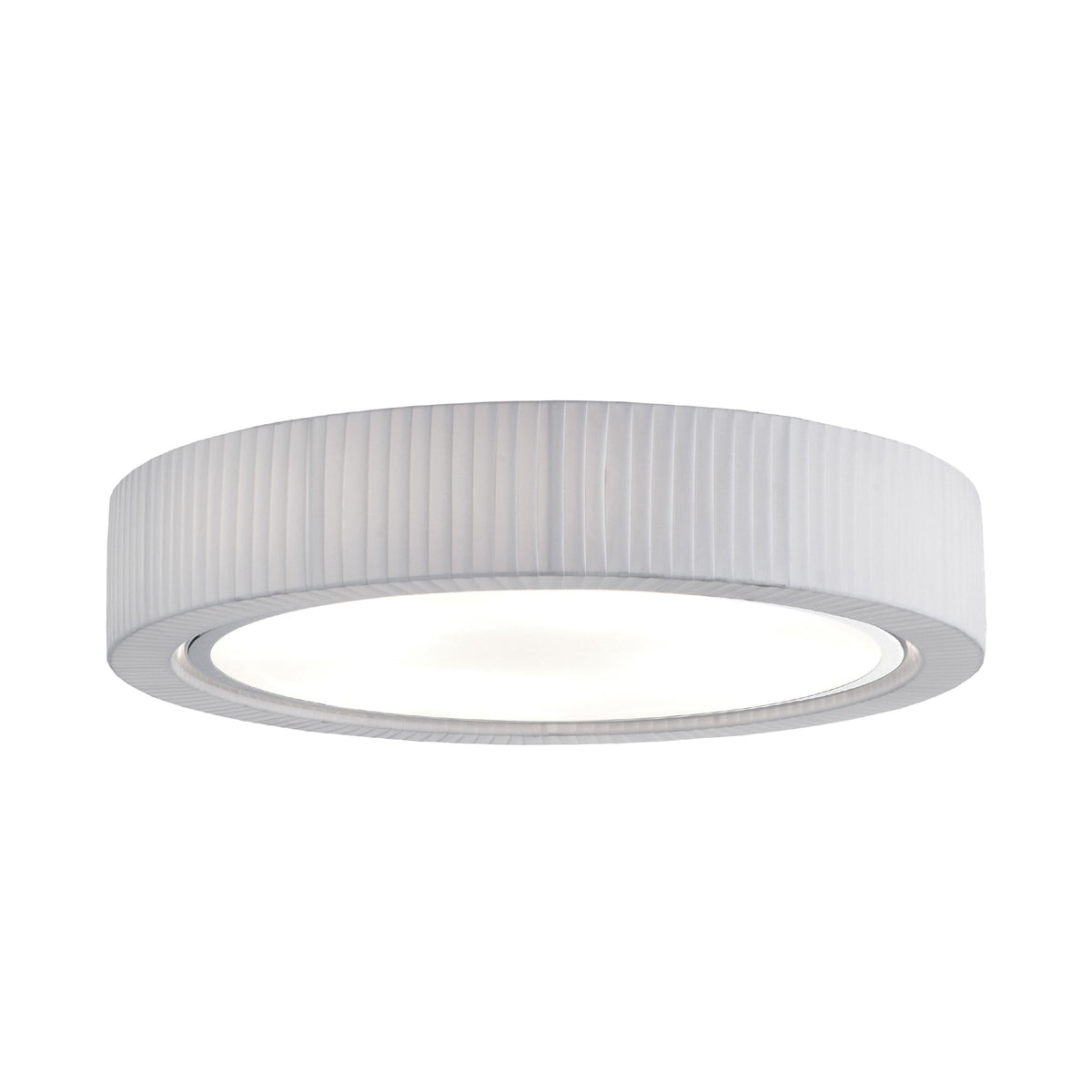 Bover Urban PF/90 Deckenleuchte – Silber matt, Schirm Band transluzent Weiß