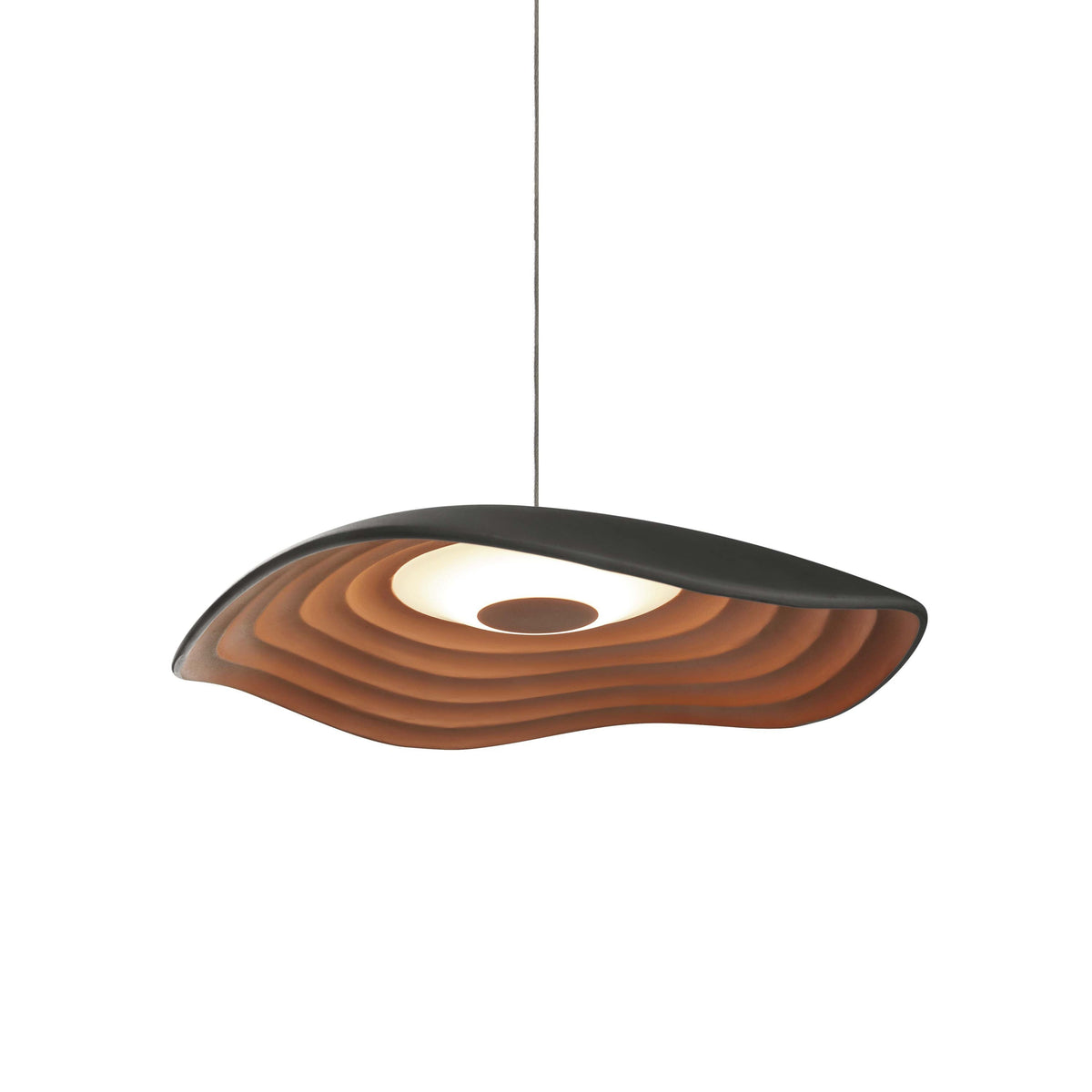 Bover Valentina S/24 Pendelleuchte – Schwarz, Kupfer, dimmbar (Triac), Einbau