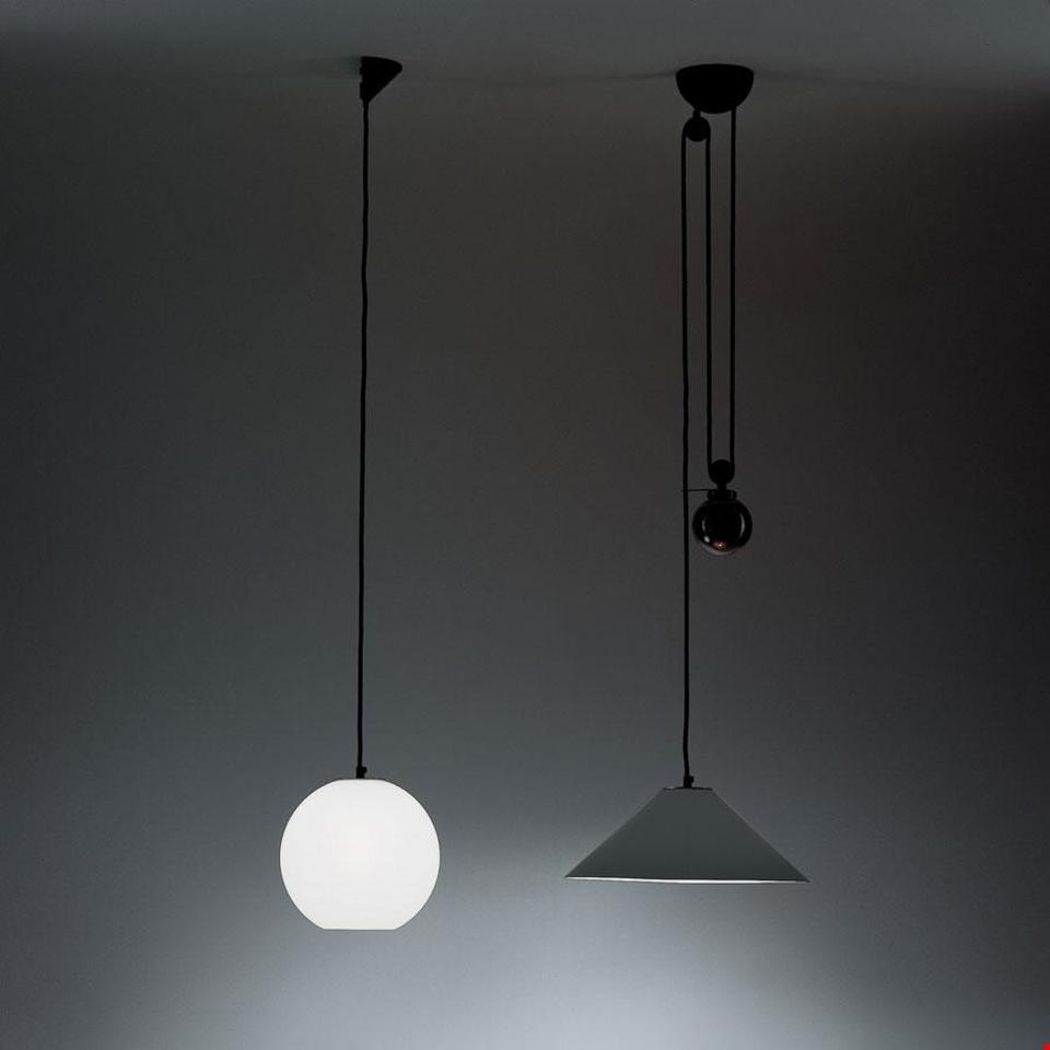 Artemide Aggregato Pendelleuchte – Pendel Kegel Metall Ø380 – Anthrazitgrau
