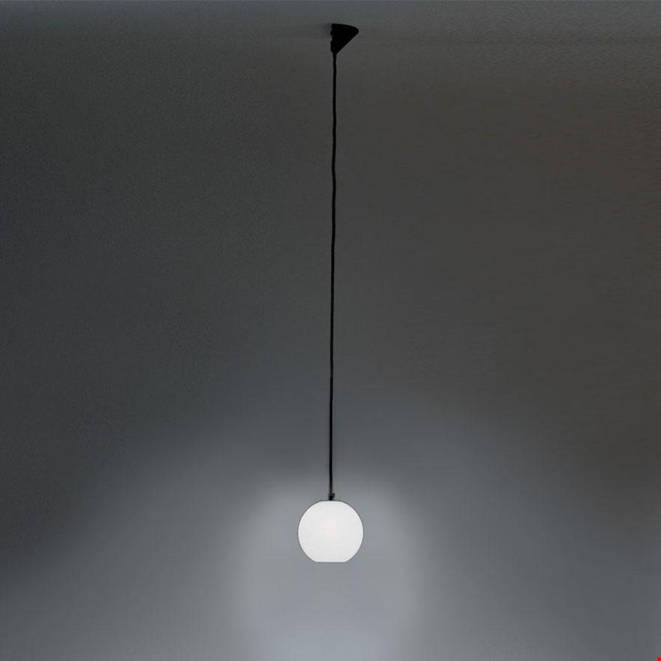 Artemide Aggregato Pendelleuchte – Pendel Kugel Methacrylat Ø250 – Opalweiß