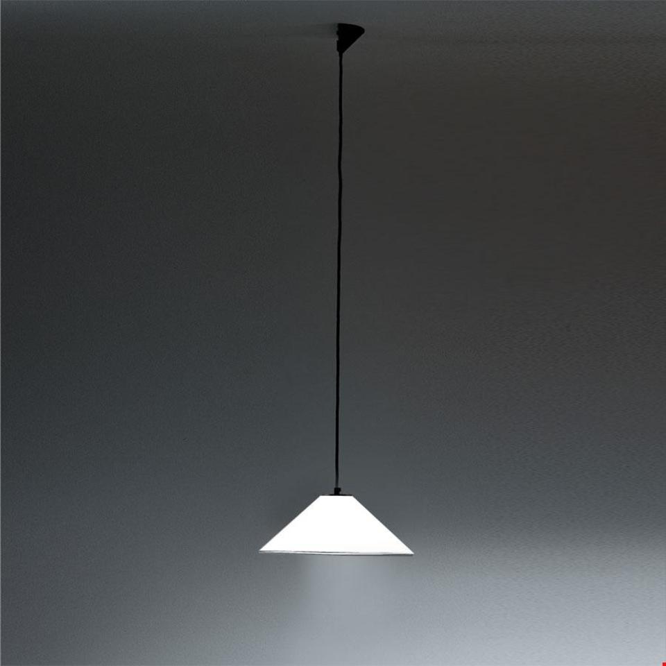 Artemide Aggregato Pendelleuchte – Pendel Kegel Methacrylat Ø530 – Opalweiß