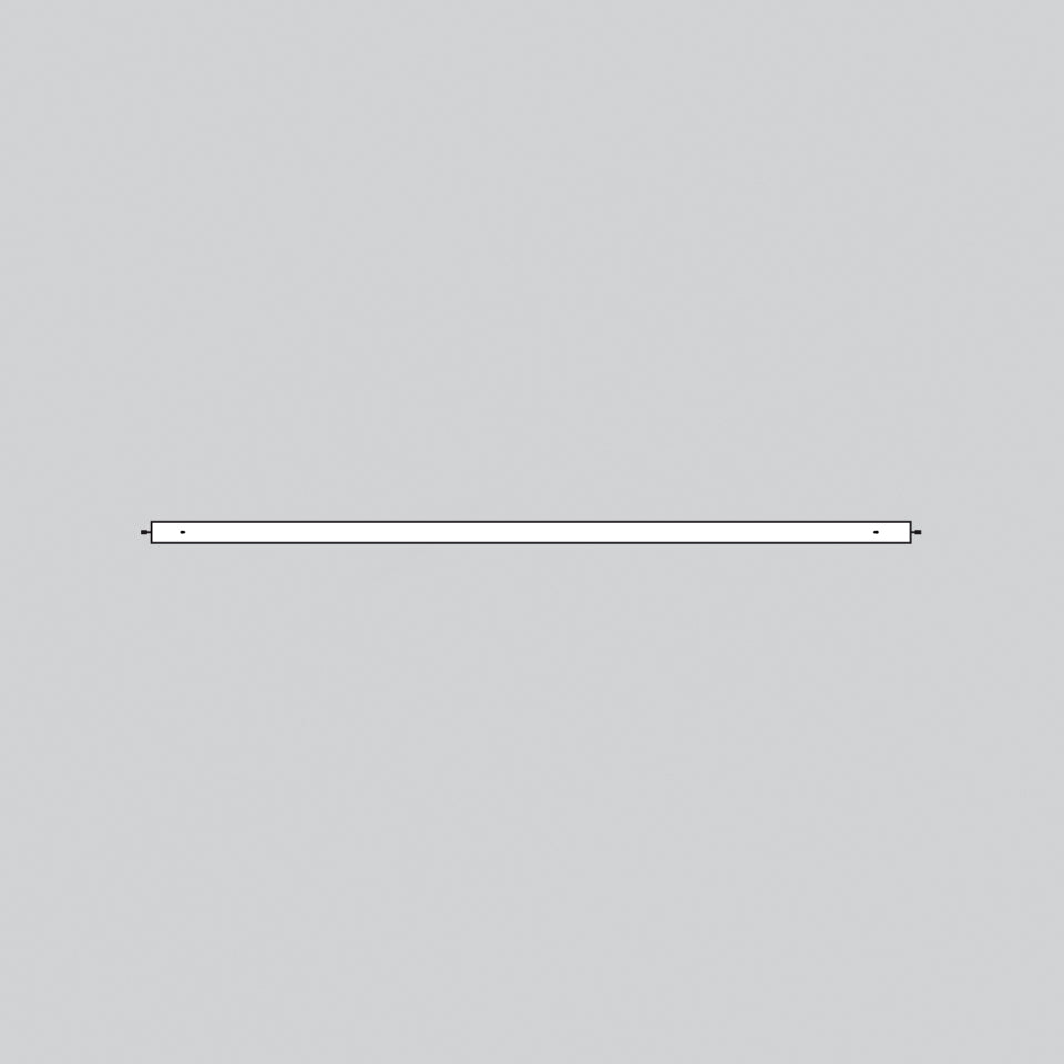 Artemide Alphabet of Light System (ohne Stromzufuhr) Pendelleuchte – Pendel linear 1200 mm Intermediate – Weiß, 3000 K
