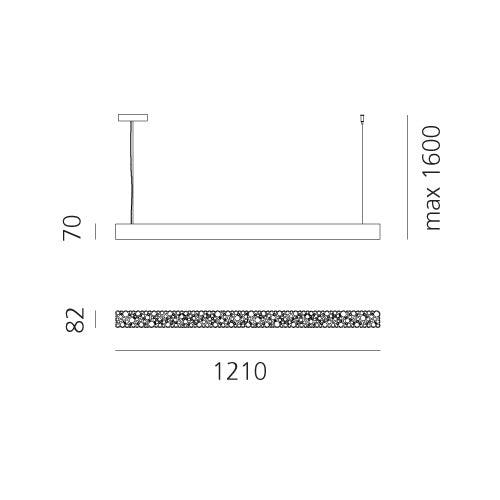 Artemide Calipso Linear Stand Alone Deckenleuchte – Ansicht 2