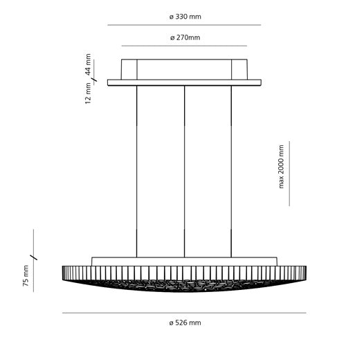 Artemide Calipso Pendelleuchte – Ansicht 2