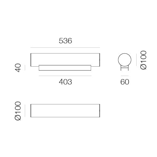 Artemide Criosfera Stehleuchte – Tisch horizontal, 2700 K, Standard