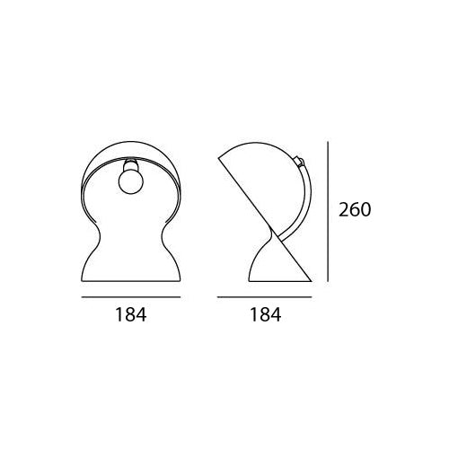 Artemide Dalù Tischleuchte – Schwarz