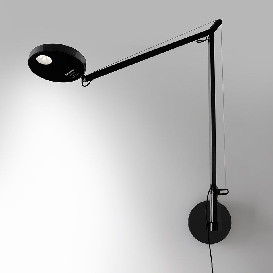 Artemide Demetra Wandleuchte – Schwarz matt, 2700 K, Standard