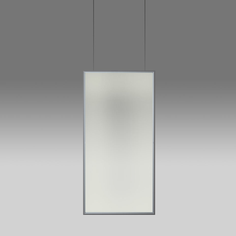 Artemide Discovery Space Pendelleuchte – rechteckig, Aluminium satiniert, Tunable White