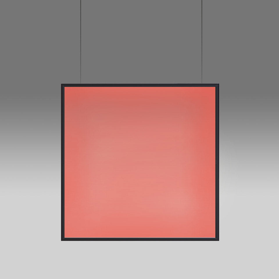 Artemide Discovery Space Pendelleuchte – quadratisch, Schwarz, RGBW